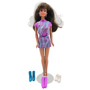 Vintage 1997 Movin Groovin Teresa Barbie Doll Friend Original Dress Shoes 17716